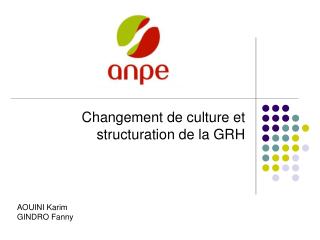 Changement de culture et structuration de la GRH