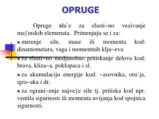 OPRUGE