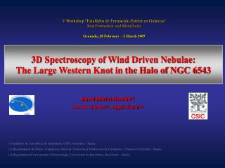 3D Spectroscopy of Wind Driven Nebulae: The Large Western Knot in the Halo of NGC 6543