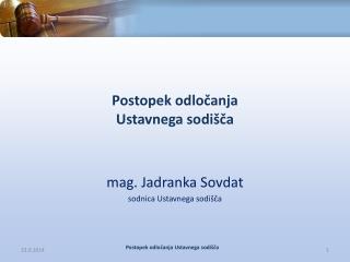 Postopek odločanja Ustavnega sodišča