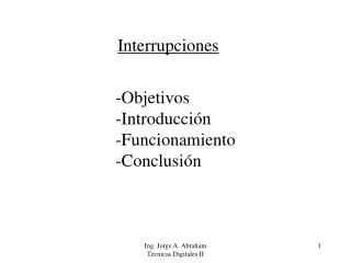 Interrupciones