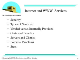 Internet and WWW Services