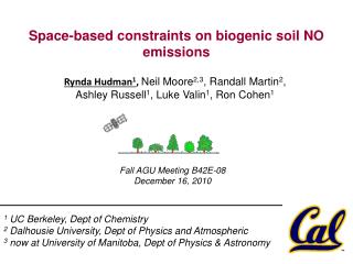 Space-based constraints on biogenic soil NO emissions