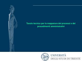 Tavolo tecnico per la mappatura dei processi e dei procedimenti amministrativi