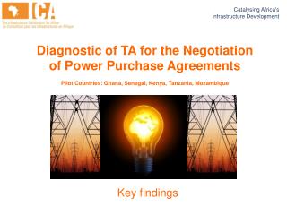 Diagnostic of TA for the Negotiation of Power Purchase Agreements