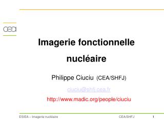 Imagerie fonctionnelle nucléaire