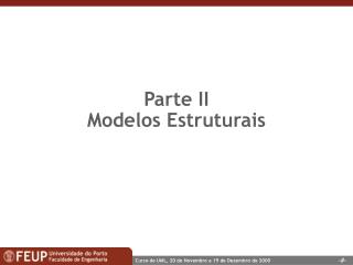 Parte II Modelos Estruturais