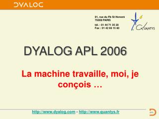 DYALOG APL 2006