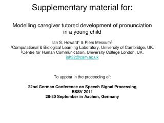 Results 3.1 Unsupervised sound discovery V: Vowels