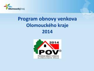 Program obnovy venkova Olomouckého kraje 2014