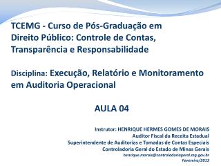 TCEMG - Curso de Pós-Graduação em