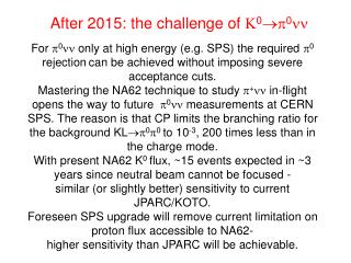 After 2015: the challenge of  0  0 