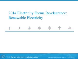 2014 Electricity Forms Re-clearance: Renewable Electricity