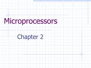 Microprocessors