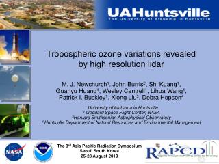 Tropospheric ozone variations revealed by high resolution lidar