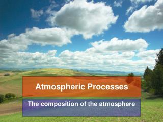 Atmospheric Processes