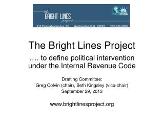 The Bright Lines Project