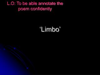 ‘Limbo’