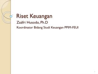 Riset Keuangan