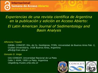 Experiencias de una revista científica de Argentina en la publicación y edición en Acceso Abierto: