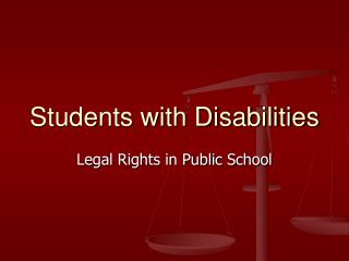 Students with Disabilities