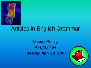 Articles in English Grammar