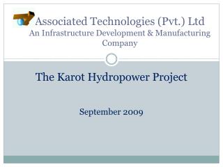 Associated Technologies (Pvt.) Ltd An Infrastructure Development & Manufacturing Company