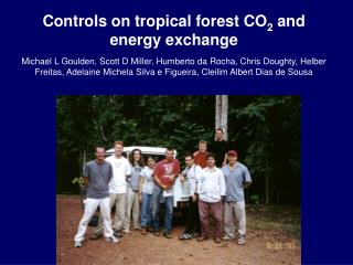 Controls on tropical forest CO 2 and energy exchange
