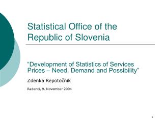 Statistical Office of the Republic of Slovenia
