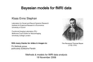 Bayesian models for fMRI data