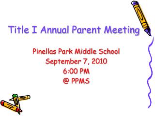 Title I Annual Parent Meeting