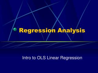 Regression Analysis