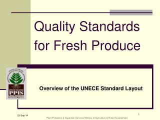 Quality Standards for Fresh Produce