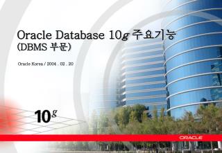 Oracle Korea / 2004 . 02 . 20