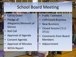 School Board Meeting