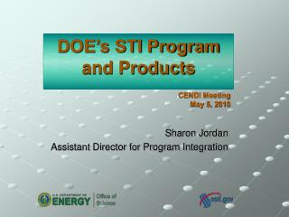 DOE’s STI Program and Products