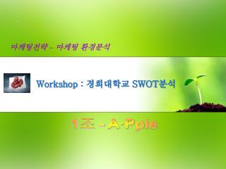 Workshop : 경희대학교 SWOT 분석