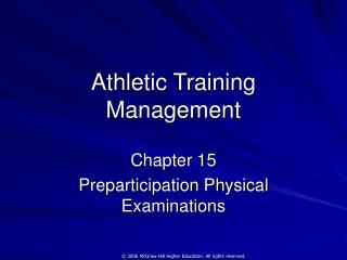 Athletic Training Management