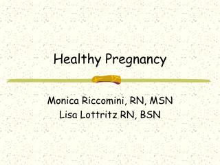 Healthy Pregnancy