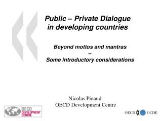 Public – Private Dialogue in developing countries