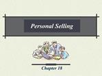 Personal Selling