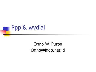 Ppp &amp; wvdial