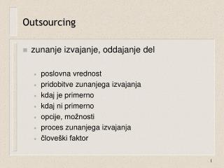 Outsourcing