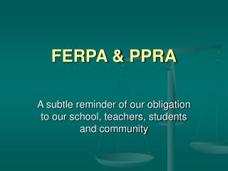 FERPA &amp; PPRA