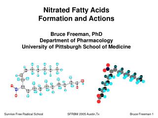Nitrated Fatty Acids Formation and Actions Bruce Freeman, PhD Department of Pharmacology