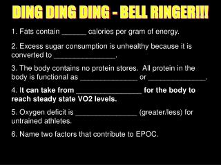 DING DING DING - BELL RINGER!!!