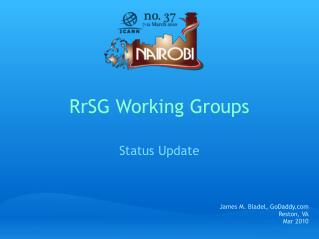 RrSG Working Groups