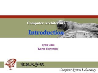 Computer Architecture Introduction