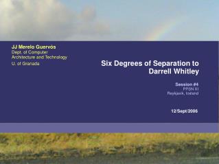 Six Degrees of Separation to Darrell Whitley