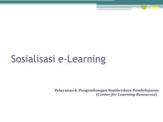 Sosialisasi e-Learning
